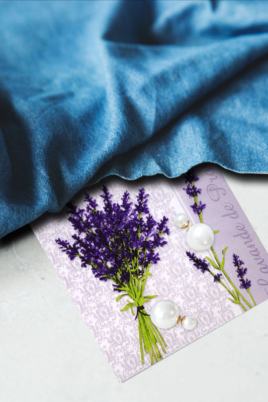 Lavender Paper Luncheon Napkins - 20 Per Package