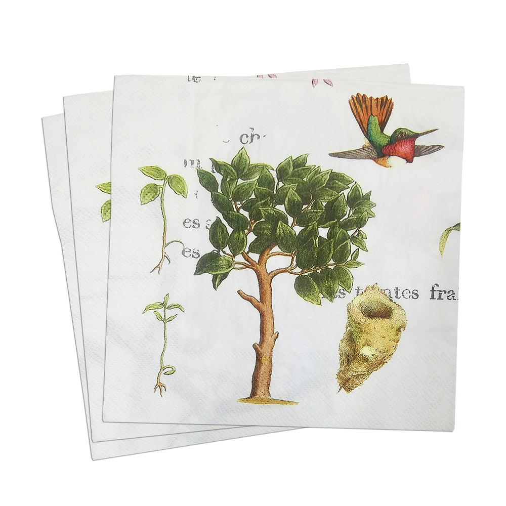Monkey Paper Luncheon Napkins in White - 20 Per Package