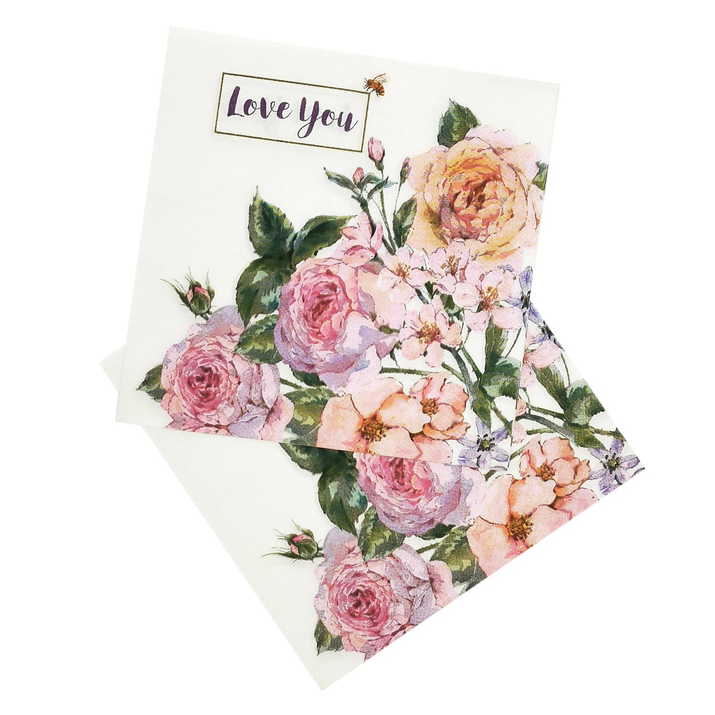 Love You Paper Luncheon Napkins - 20 Per Package